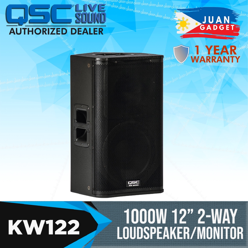 QSC KW122 1000W 12" Active 2Way Loudspeaker/Stage Monitor Shopee Philippines