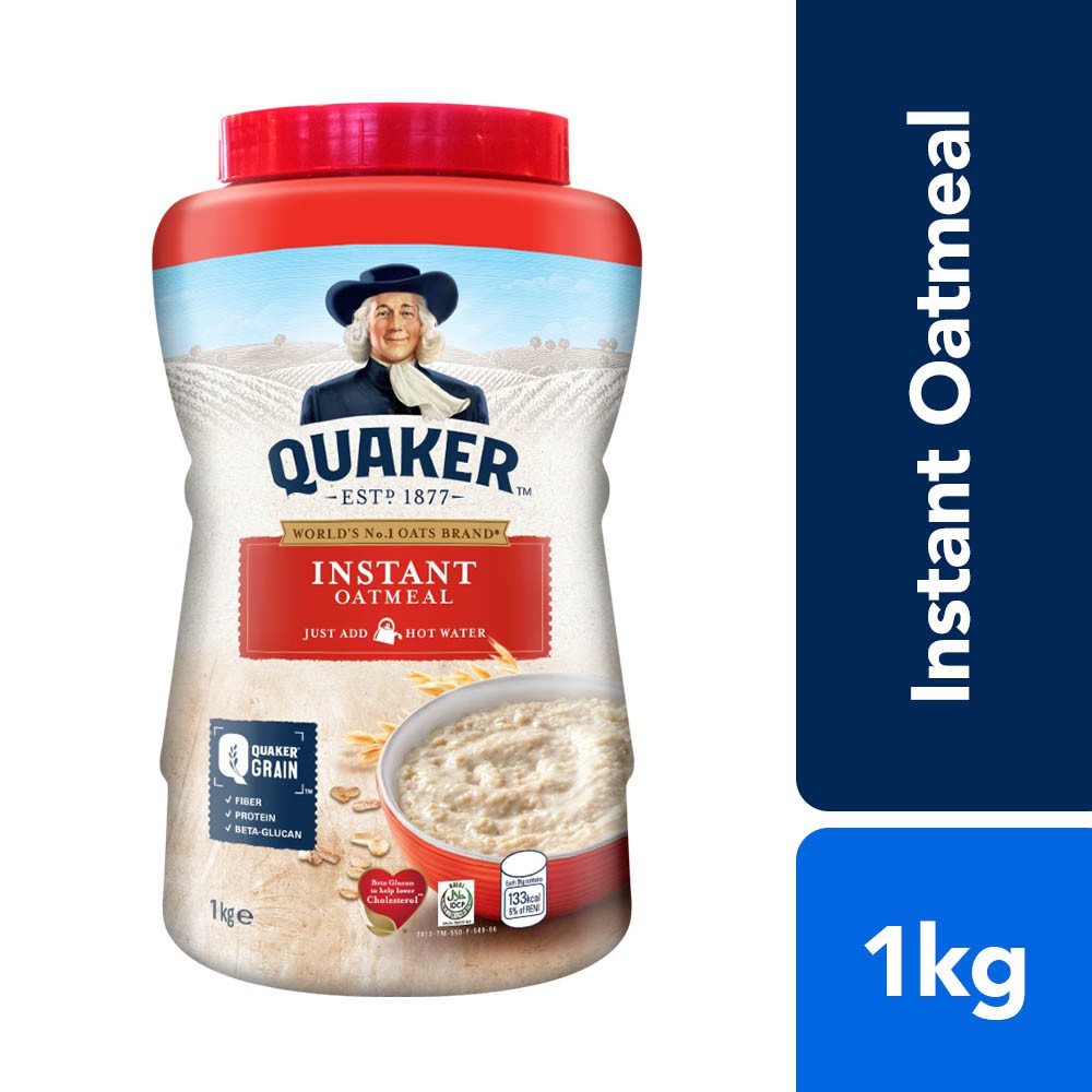 Quaker Instant Oatmeal 1kg (Jar) Shopee Philippines