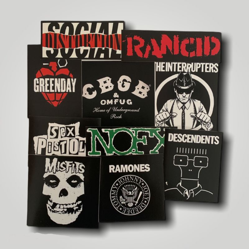 Punk Band Sticker (CBGB, Rancid, NOFX, Ramones, The Interrupters, Greenday,  Misfits, Etc.)
