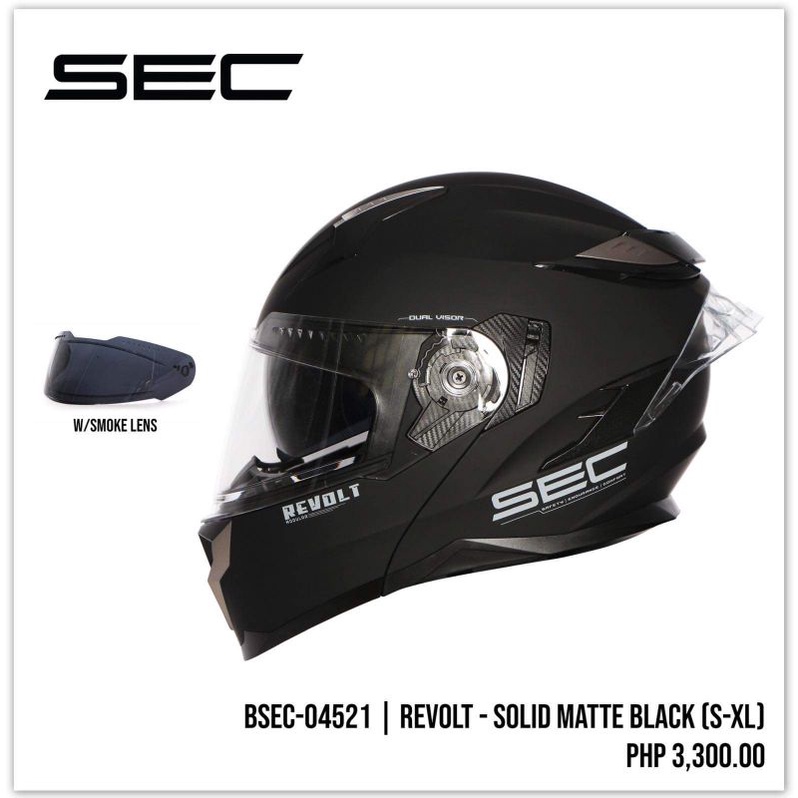 Sec matte hot sale black helmet