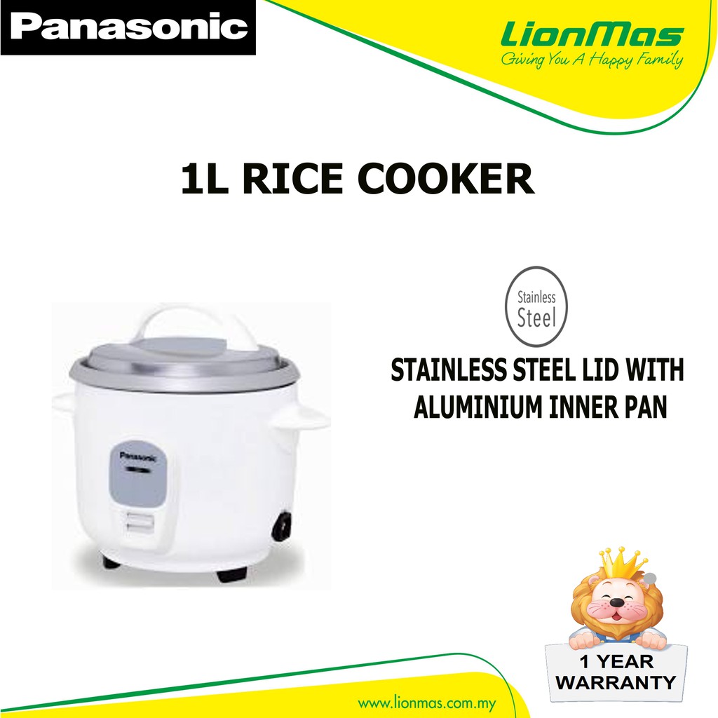 Panasonic Anodised Aluminium Inner Pan Rice Cooker PANSRE10A Shopee Philippines