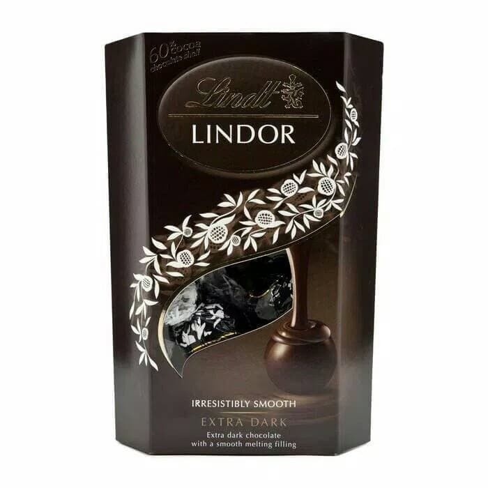 Promo!! Lindt Lindor Extra Dark Chocolate Truffles Chocolate Import