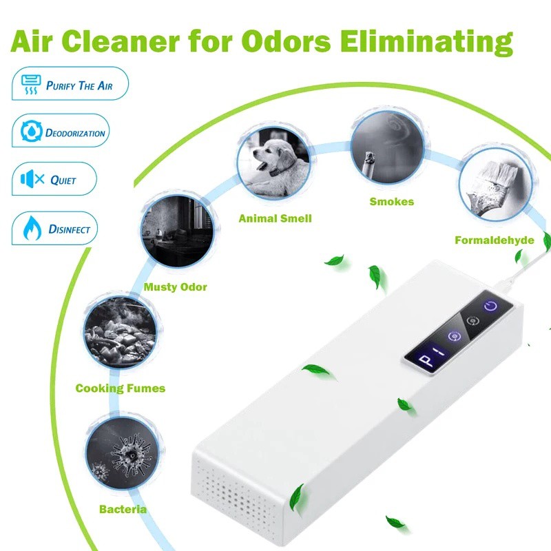 【cod】 Negative Ion Air Purifier Air Disinfectant Machine Home Ozone Deodorant Sterilizer Toilet