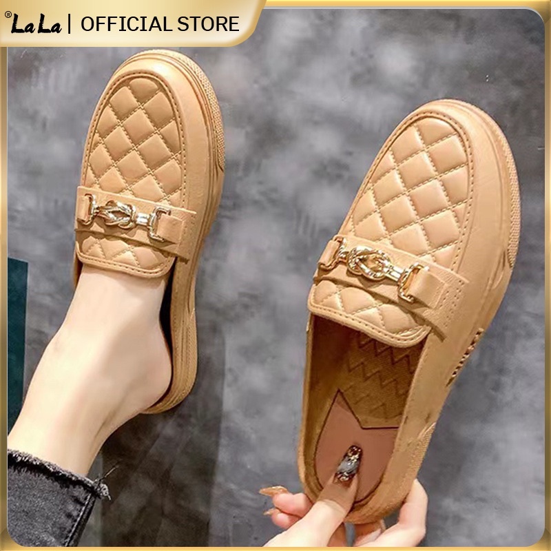 【lala】new Lala Product For Women Loafers Fashion Trendy Comfortable Footwear Outdoor Half Shoes 9290