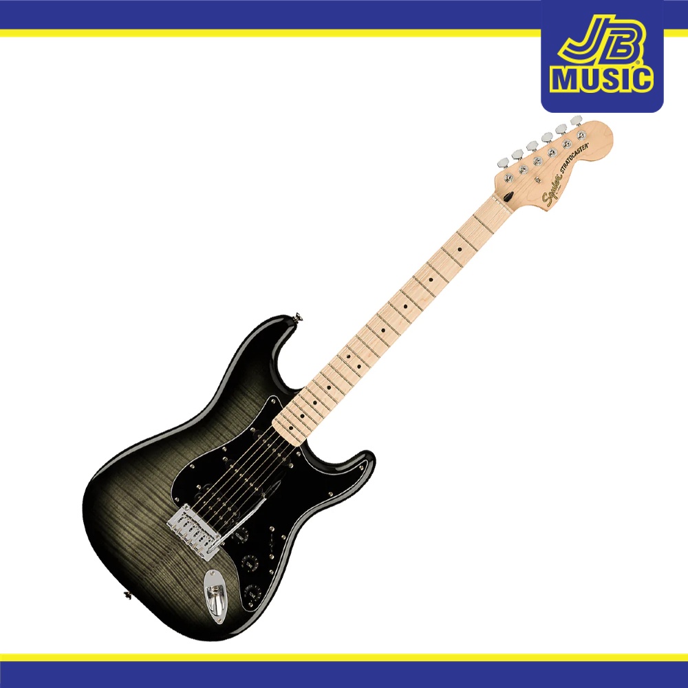 Squier by Fender Affinity Series Stratocaster FMT HSS Guitar, Black