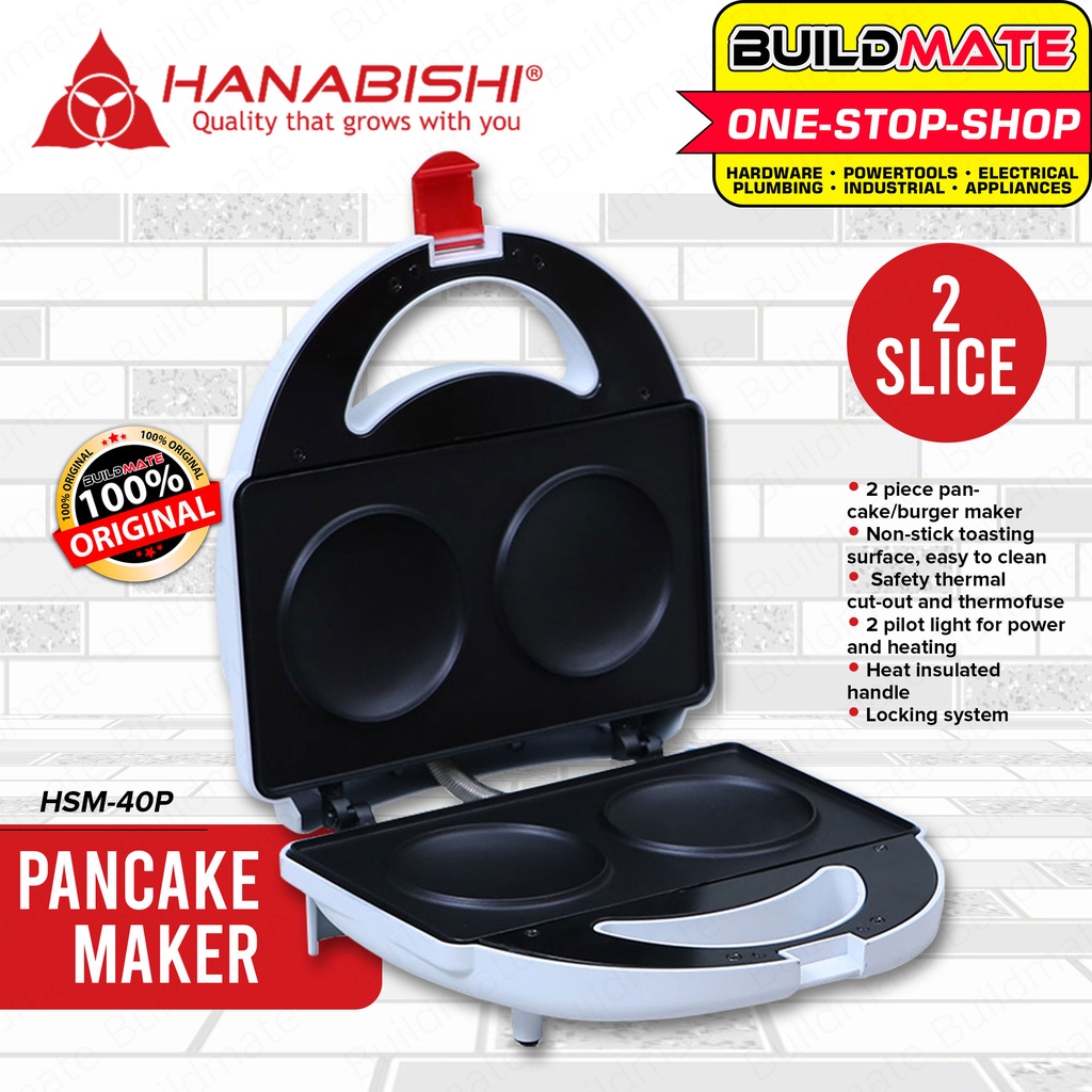 HANABISHI Pancake Maker Burger Maker Machine Non Stick Waffle Maker