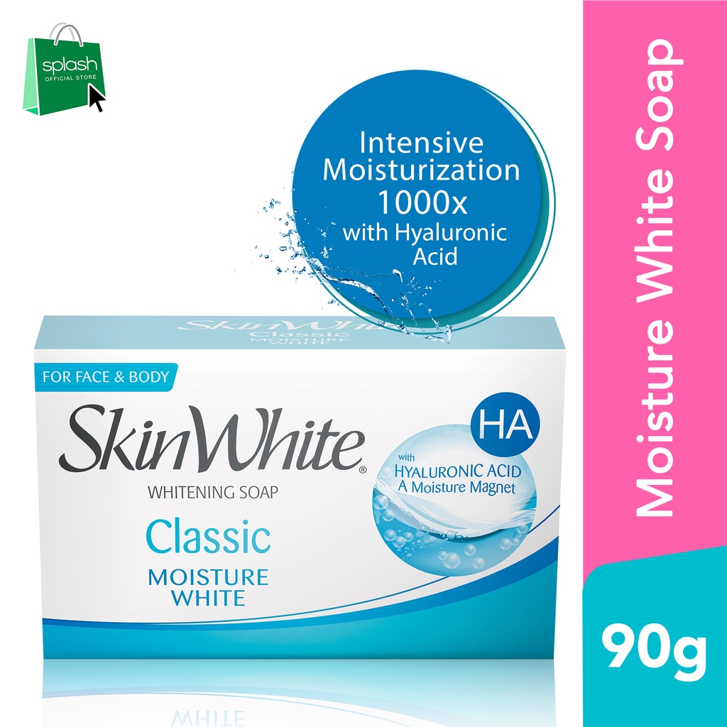 SkinWhite Moisture White Soap with Hyaluronic Acid 90g | Shopee Philippines