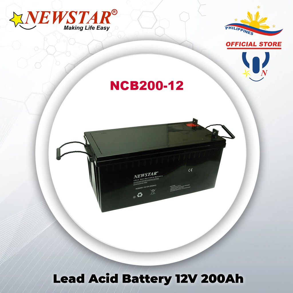 Newstar Sealed Lead Acid Battery 12V 200Ah NCB200-12 | Shopee Philippines