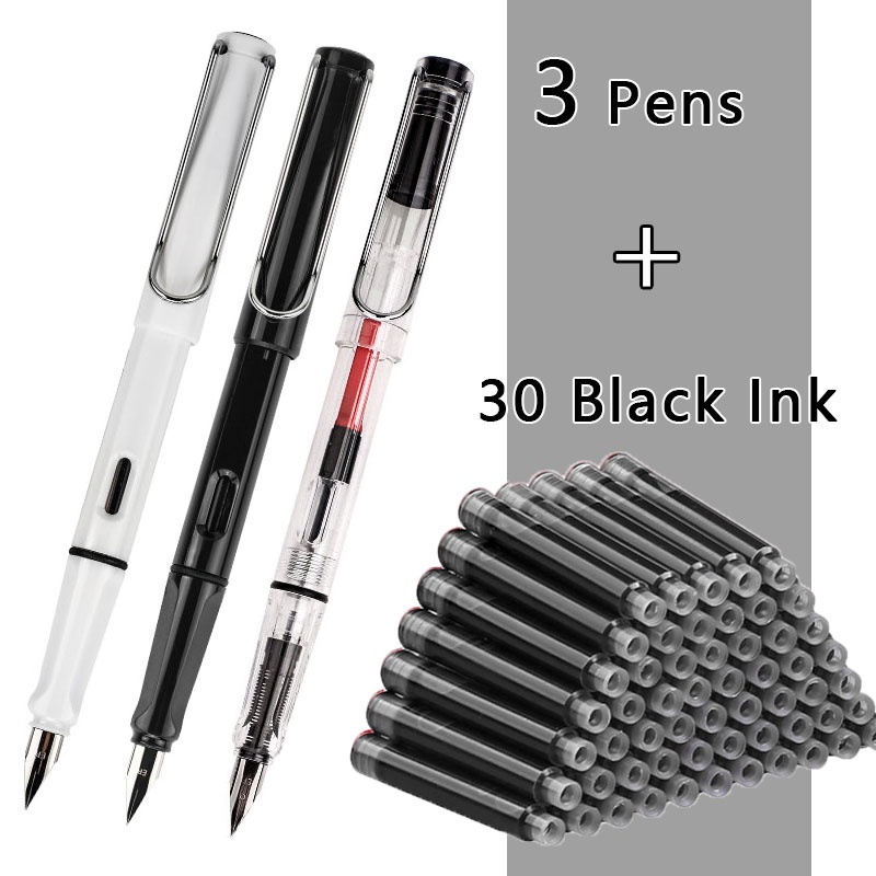High Quality 0.38/0.5mm Nib Business Office Fountain Pen Gel Pens Student  Stationery School Supplies New