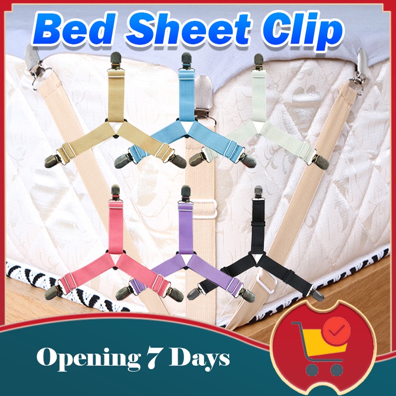Bed Sheet Clip Holder Triangle Bed Sheet Elastic Mattress Holder Fastener Grippers Clips