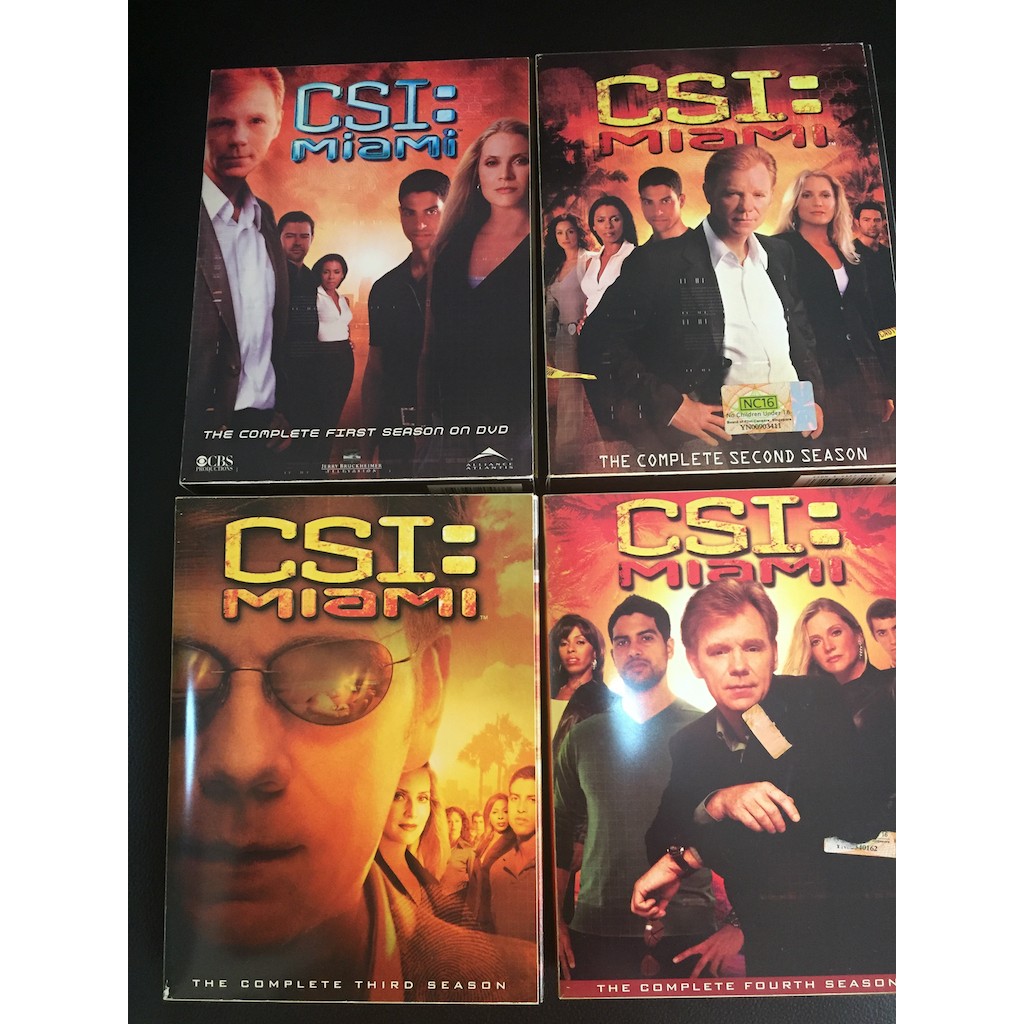 Original CSI Miami DVD Box Set Collection (Season 1,2,3,4