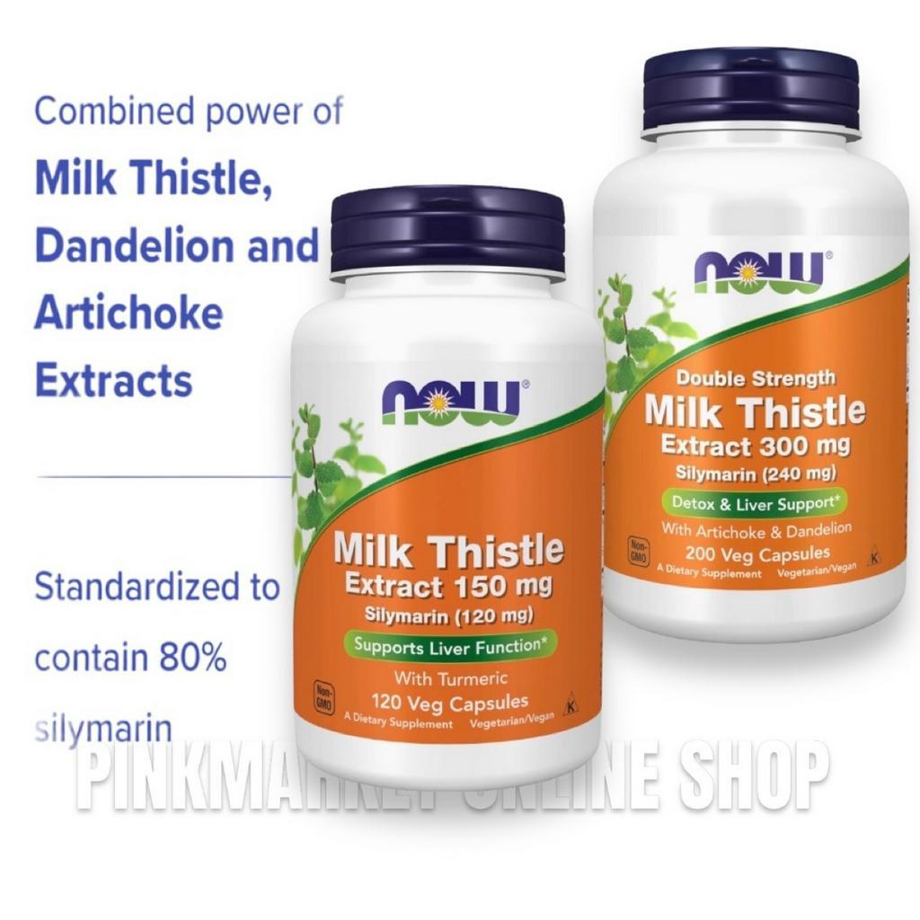 NOW Supplements, Silymarin Milk Thistle Extract 300 mg Double Strength