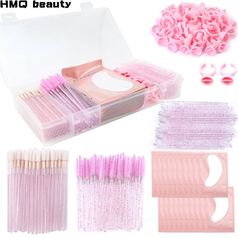 Eyelash Extension Set With Box lashes Micro Brush Tape Glue Ring Eye ...