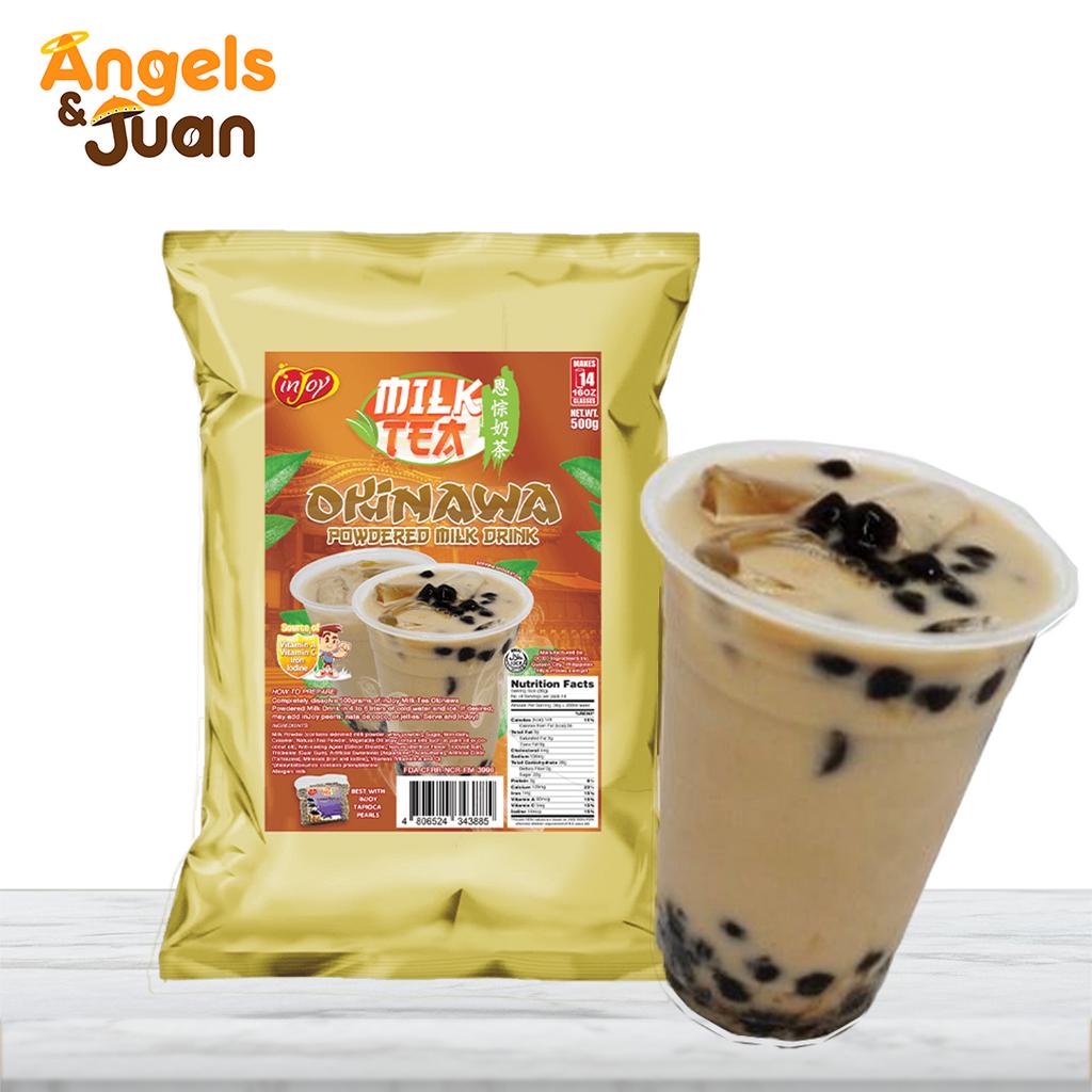 inJoy Okinawa Powdered Milk Tea Drink 500g Shopee Philippines