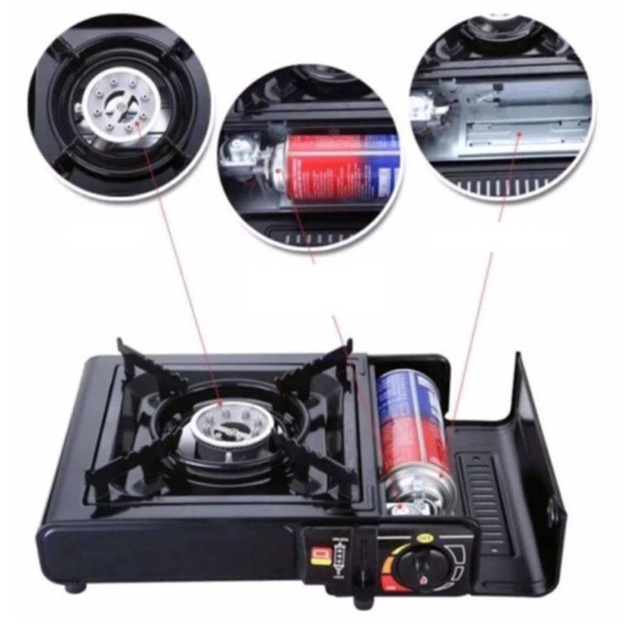 butane gas stove ALONG PORTABLE INDOOR/OUTDOOR CASSETTE STOVE