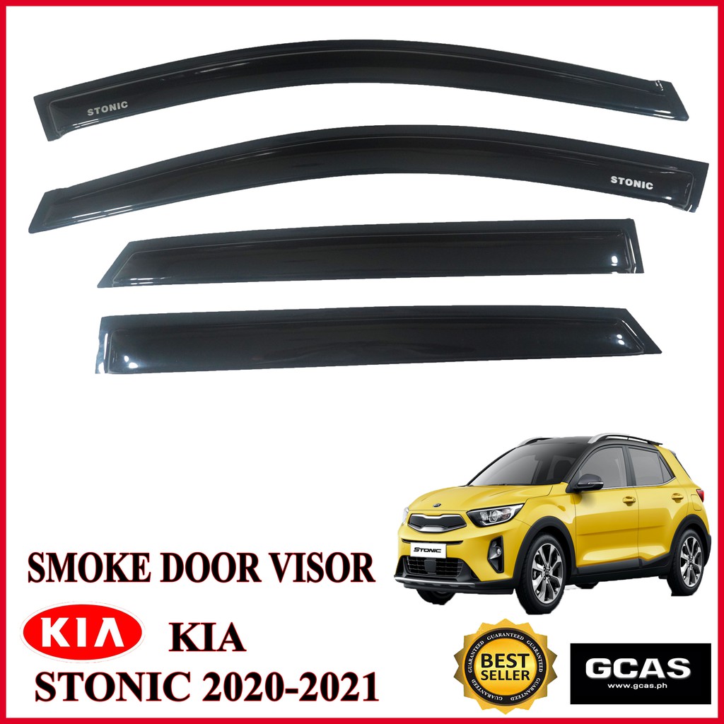 Kia Stonic Rain Visor, Rain gutter, Door visor, Window visor, Rain