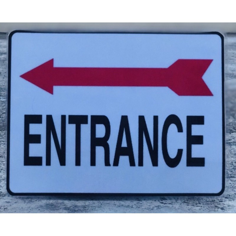 Laminated entrance sign board Shopee Philippines