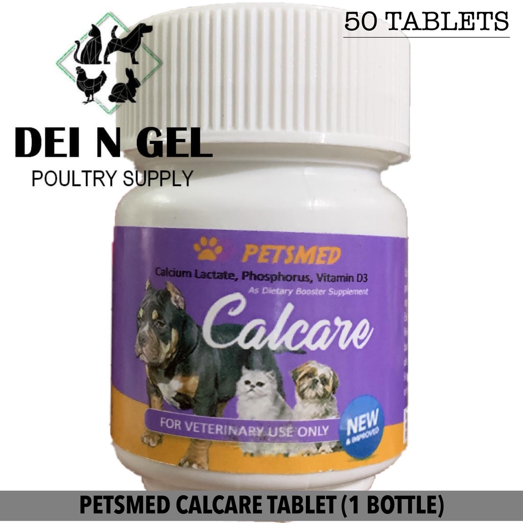 PETSMED CALCARE CALCIUM LACTATE, PHOSPHORUS, VITAMIN D3 FOR DOG & CAT