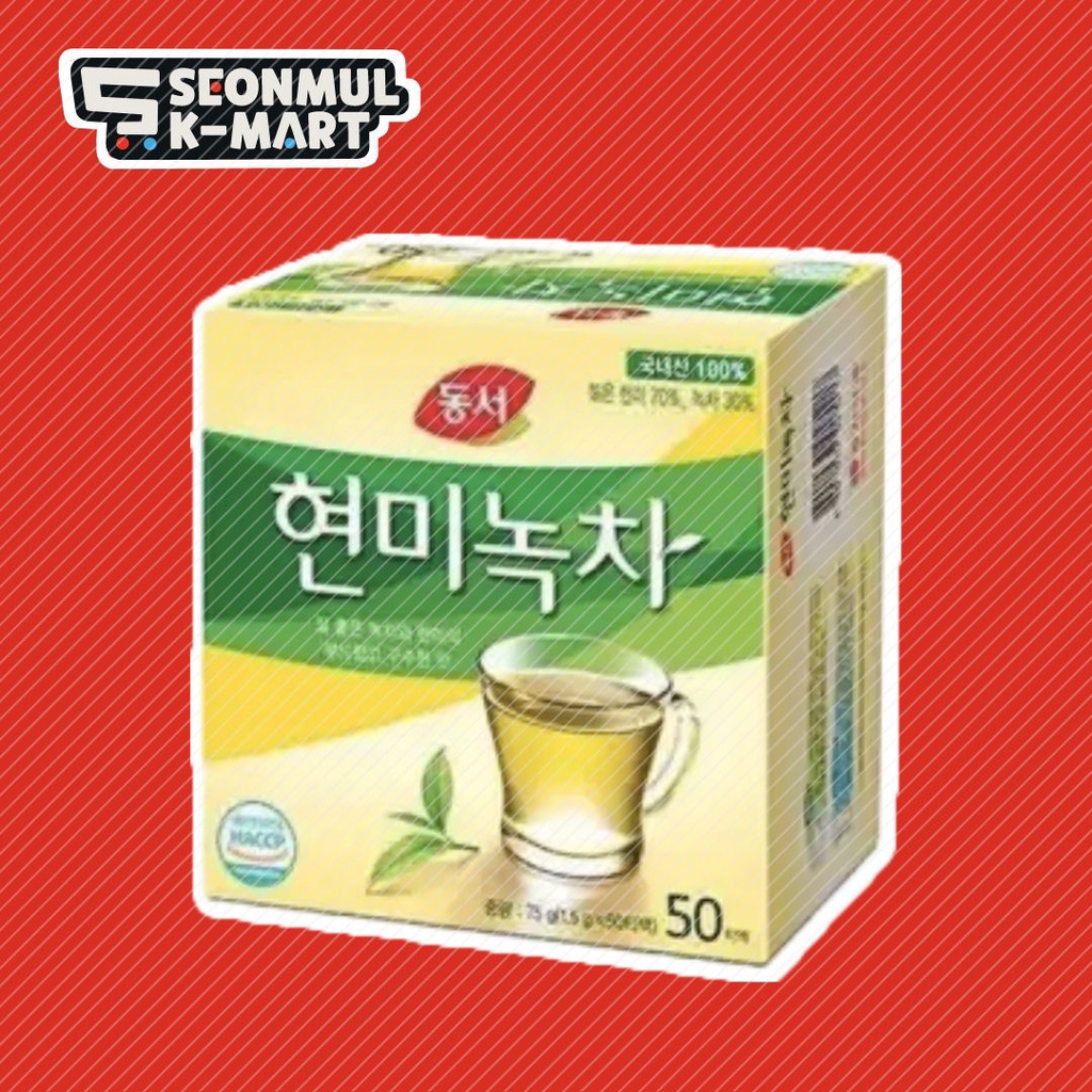 Dongsuh Green Tea with Brown Rice 37.5g Korean Tea Seonmul KMart