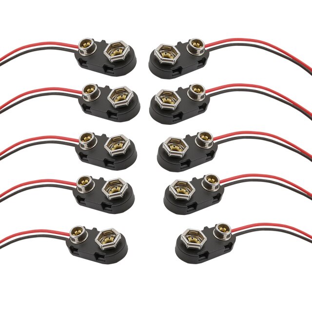 5/10Pcs I Type Battery Snap Cable Connector I-Shape Plastic Hard Shell ...