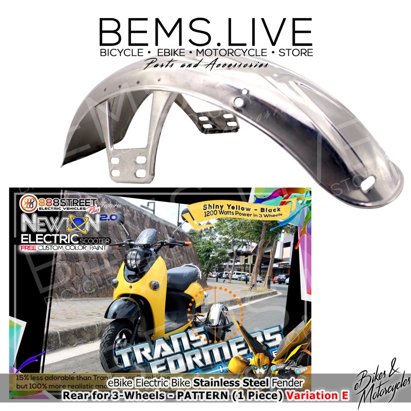 BEMS Stainless Steel FENDER Fenders for eBike Electric Bike Bicycle Scooter Motorcycle Shopee Philippines