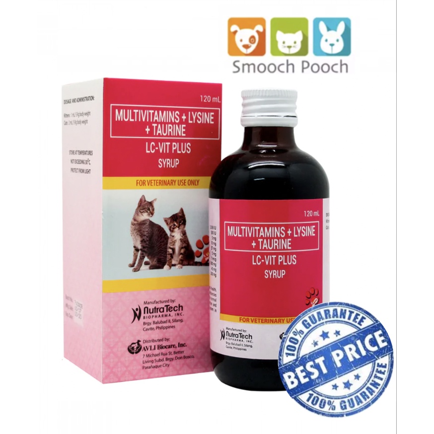 LC Vit Plus Multivitamins Cat and Kitten Syrup 120ml (1 Bottle) Shopee Philippines