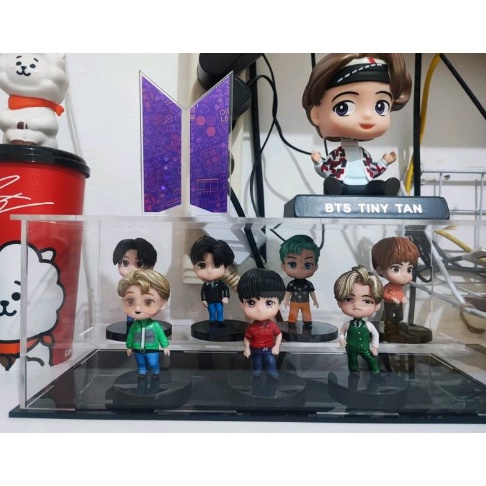Acrylic Box BTS Tiny Box Display Level Acrylic 2mm 3mm Thick Diecast ...