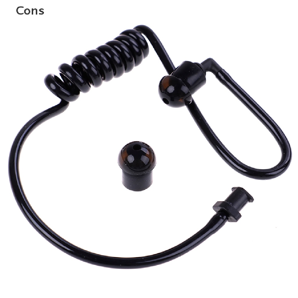 [Cons] Black replacement coil acoustic air tube earplug for radio ...