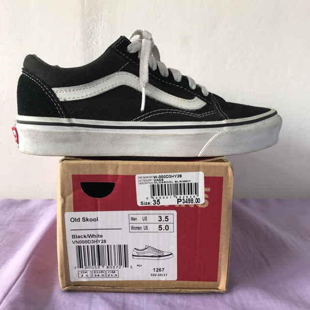 Vans Old Skool Black White