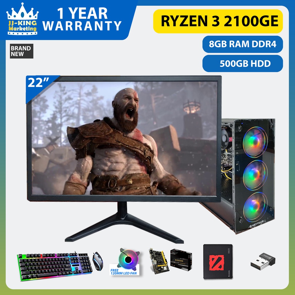 computer-set-package-ryzen-3-2100ge-8gb-ddr4-256gb-ssd-22-inches