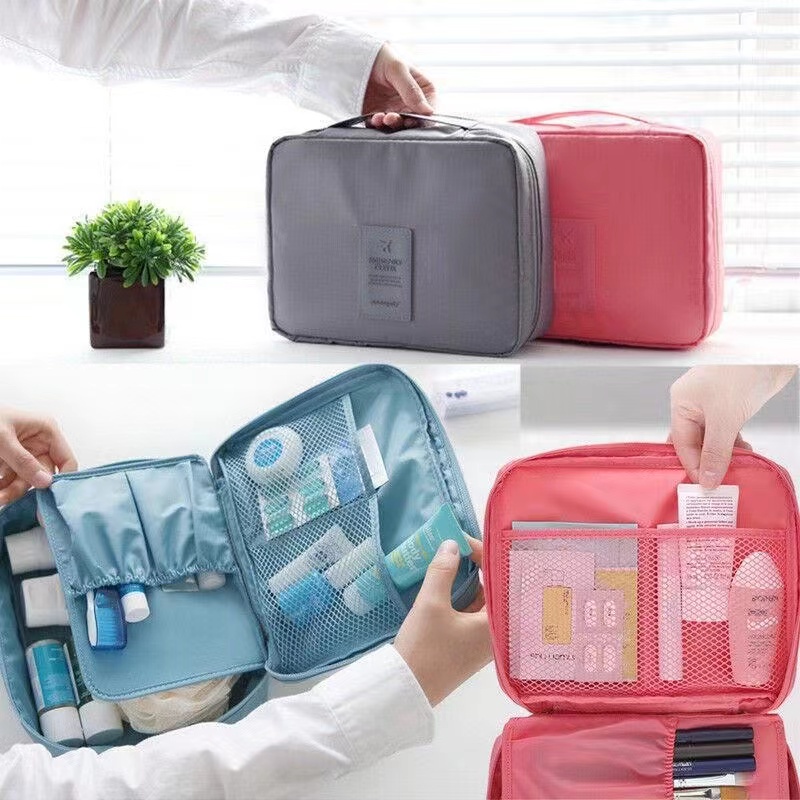 Travel kit organizer portable waterproof multi pouch cosmetic pouch ...