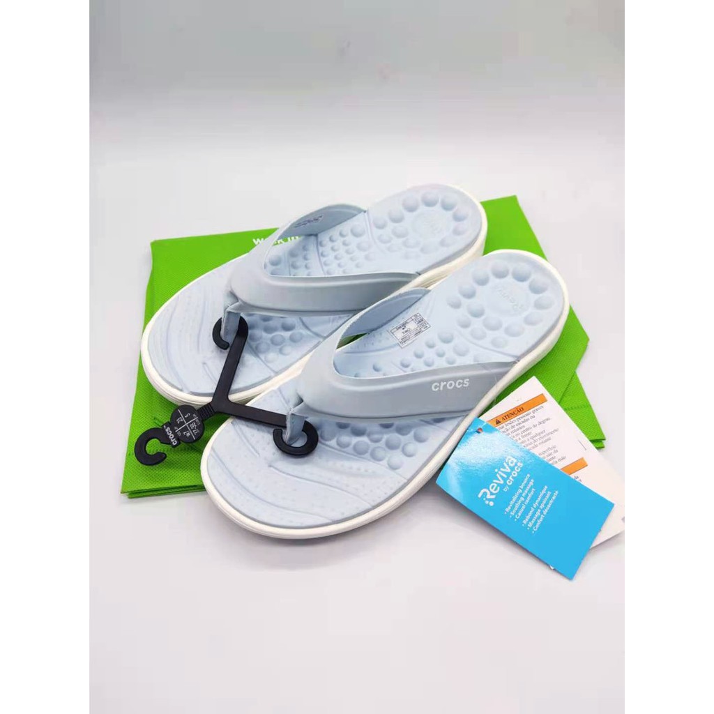 crocs reviva Flip Flops new design for woman with eco bag Shopee