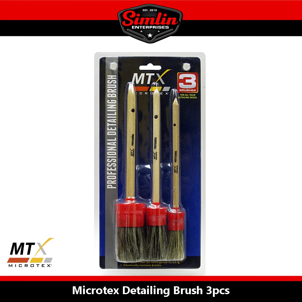 MTX Professional Detailing Brush 3 sets Microtex Shopee Philippines