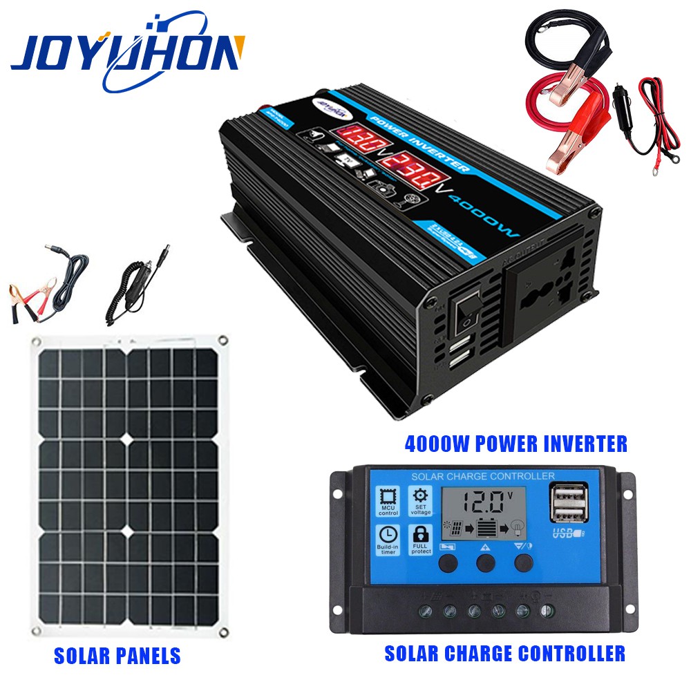 Joyuhon 4000w Solar System Inverter 18w Solar Panel And 30a Solar 