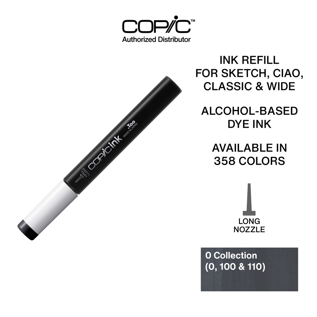Copic Ink 0 Refill (0, 100 & 110) | Shopee Philippines