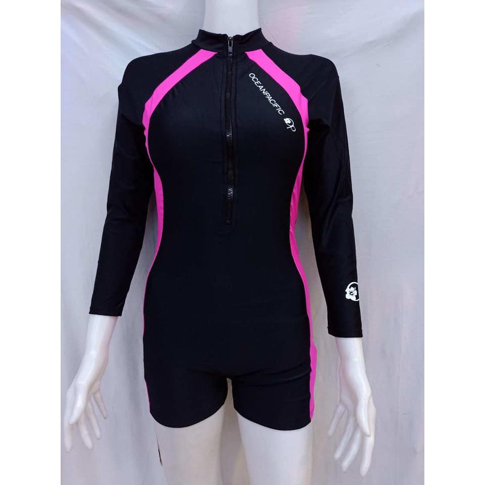 OP RASHGUARDS SWIMWEAR FOR GIRL ZIPPER JUMPSUIT OP DESIGN SWIMMING LONG ...