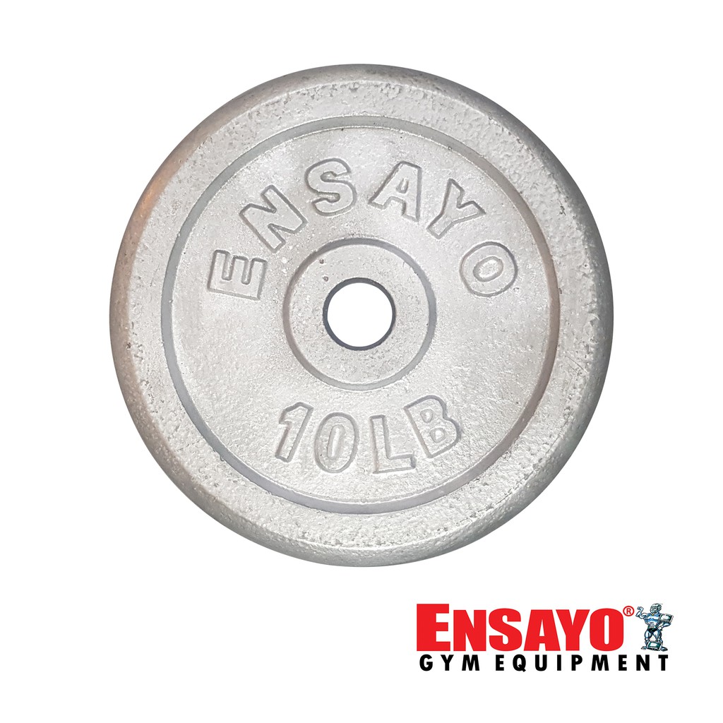 ENSAYO Standard PLATES 10Lbs 15Lbs 12.5Lbs Rubber Iron Barbells DB 1