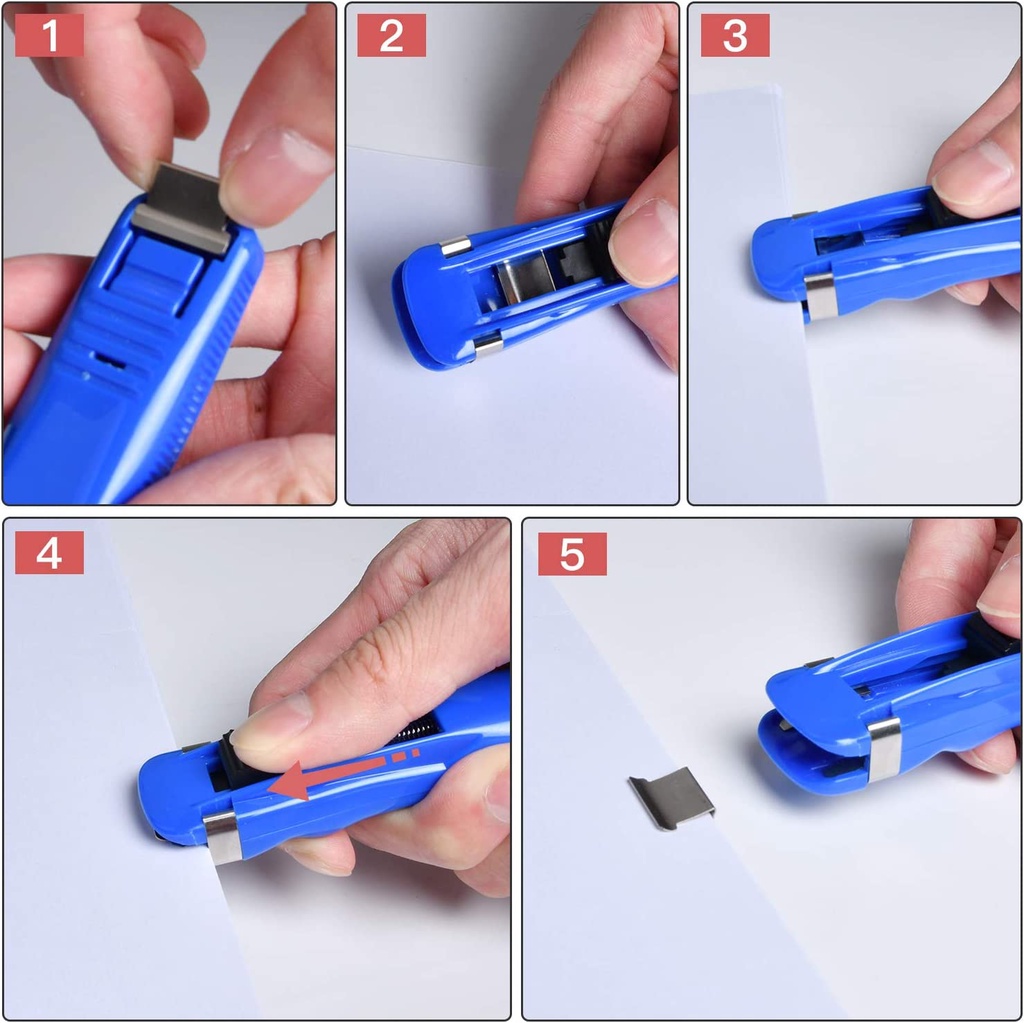 1pc Paper Claim Clip Dispenser Reusable Refills Bind Tool School Office ...