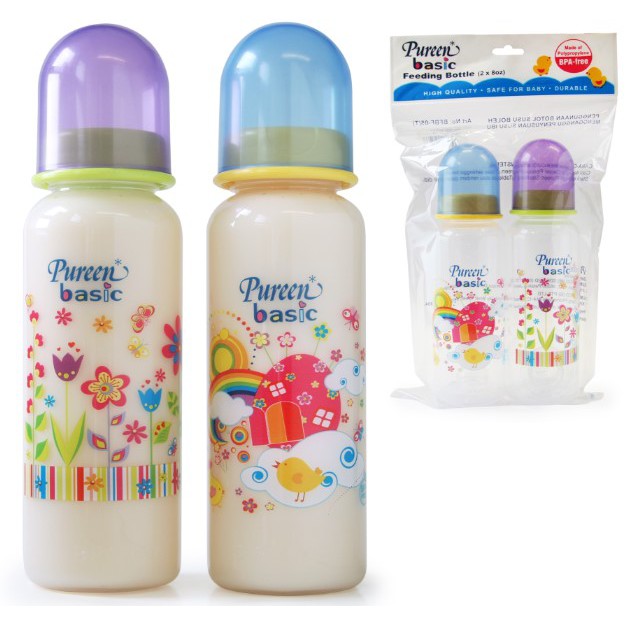 PUREEN TWIN PACK Botol Susu Pureen Botol Susu Bayi Baby Bottle Basic ...