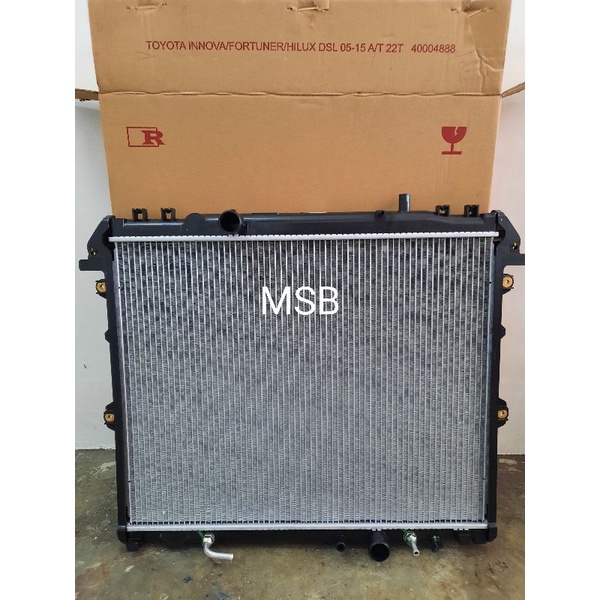 Radiator Innova fortuner Hilux Evercool D4D AT 2005-2015 | Shopee ...