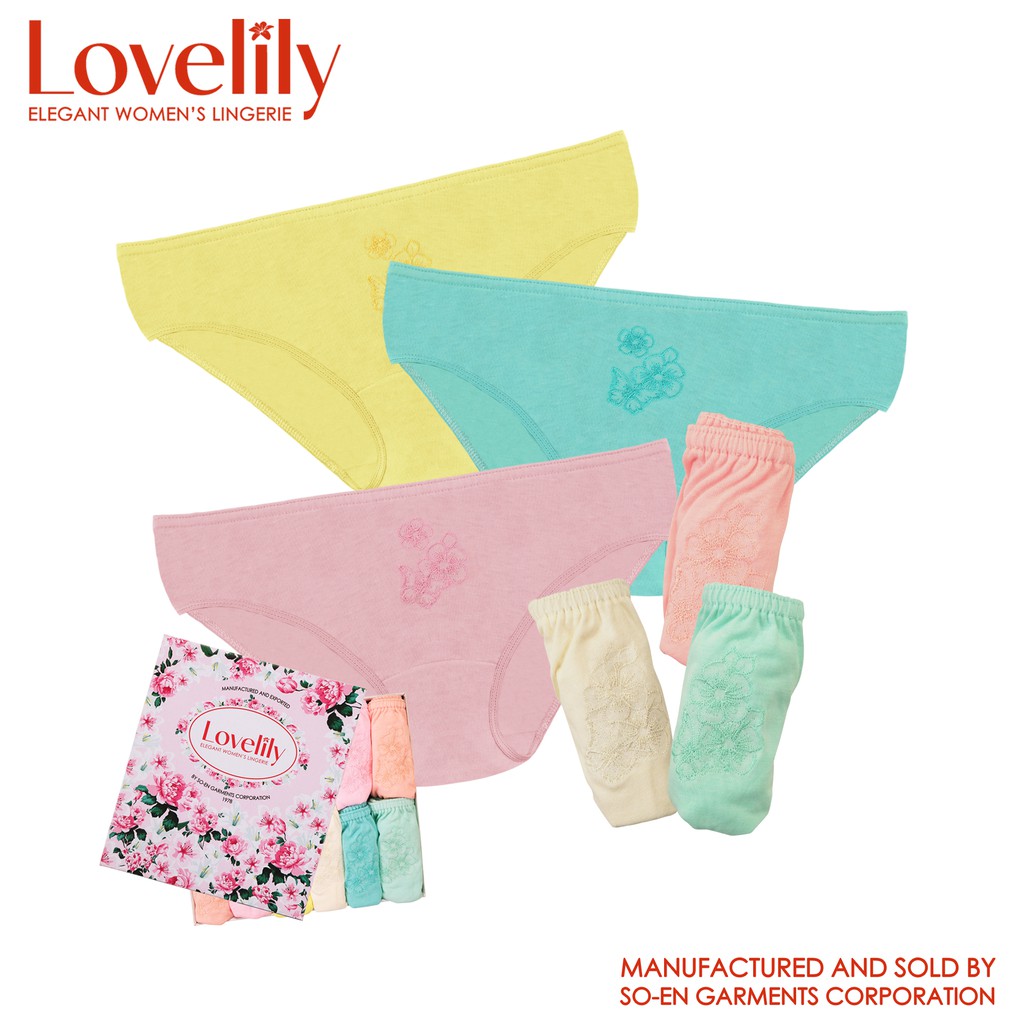 Lovelily 12 In 1 Calytrix Cotton Rich Bikini Inside Panty | Shopee ...