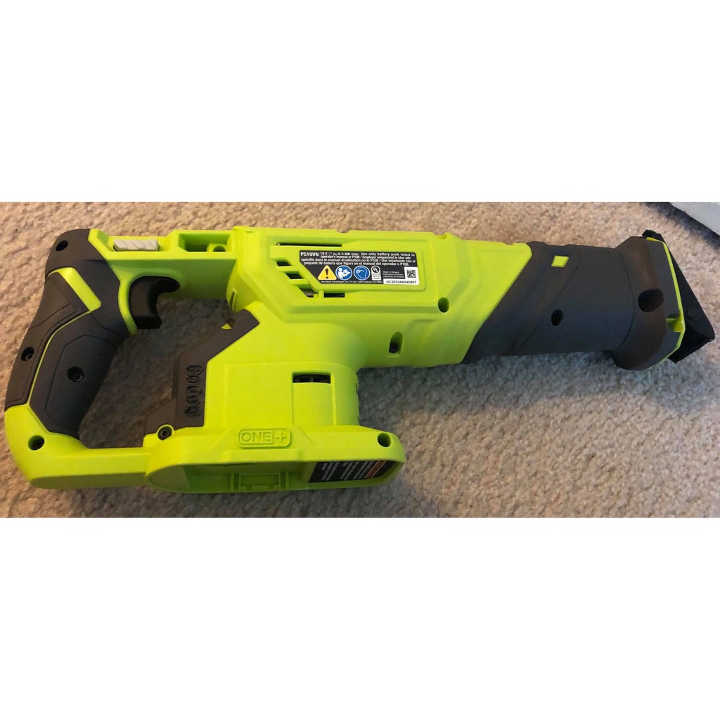 Ryobi P519/PCL515, 18V Cordless Reciprocating Saw (Bare Tool). Batt