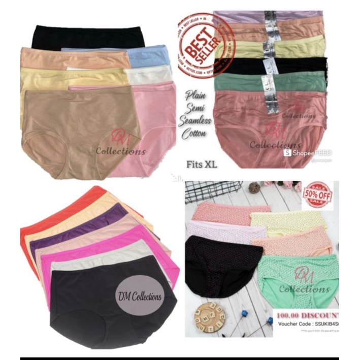 Cotton Panty Women Korean Midwaist Panties Sexy Underwear Shopee