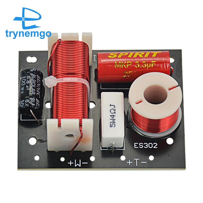 ES302 2 Ways Audio Crossover Treble+Bass Frequency for Home Theater