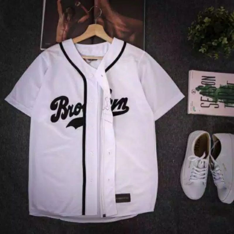 HITAM Black Dodgers Baseball Jersey For Men And Women