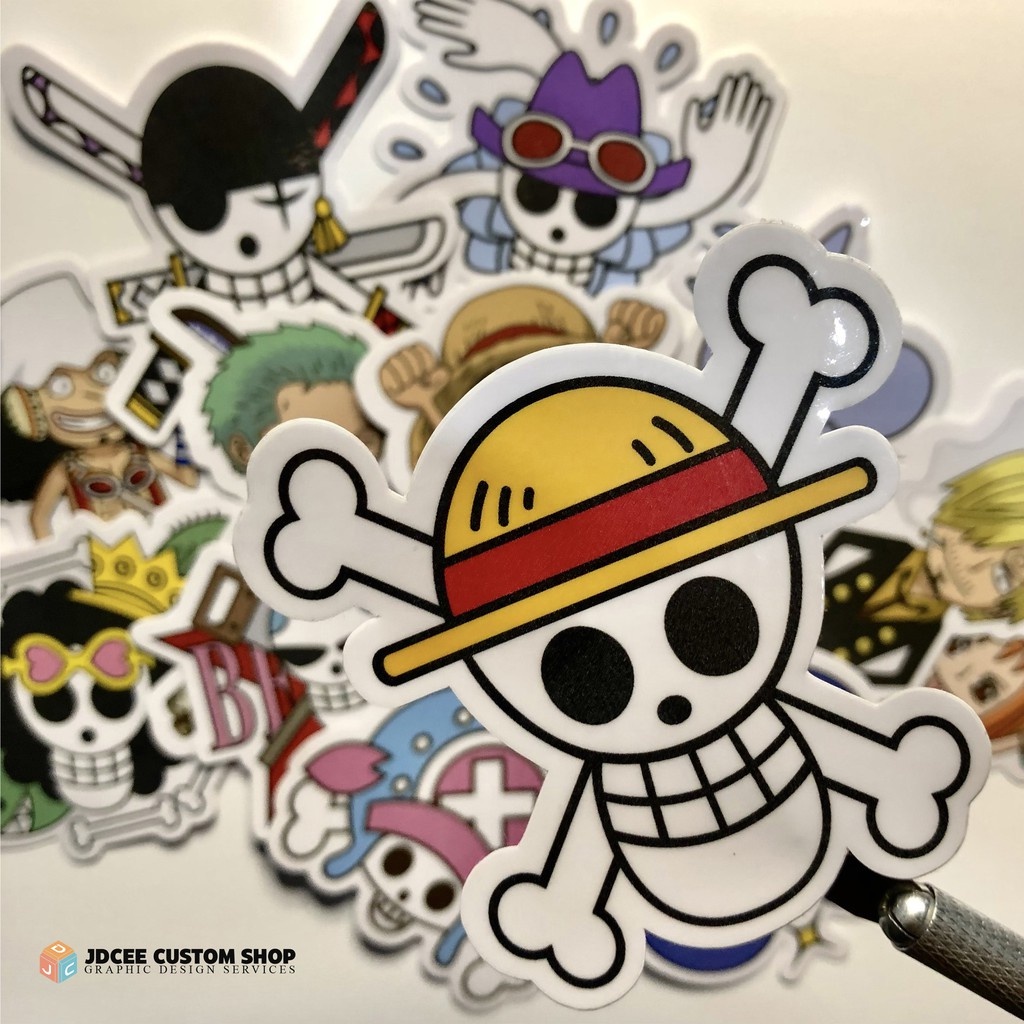 One Piece Stickers - High Quality Laminated Waterproof Stickers (per ...