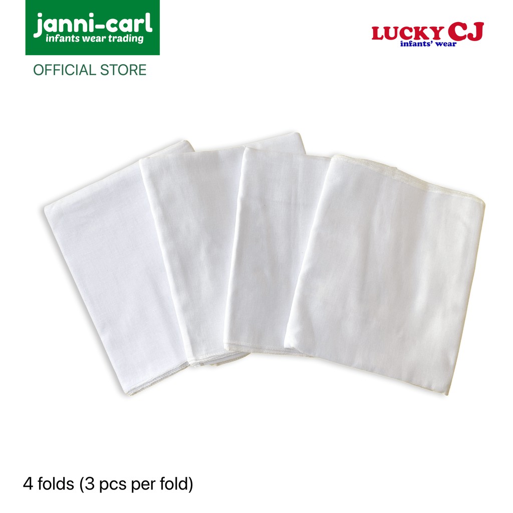 Lucky CJ Fine Gauze Cloth Diaper (Lampin) 12 pcs Shopee Philippines