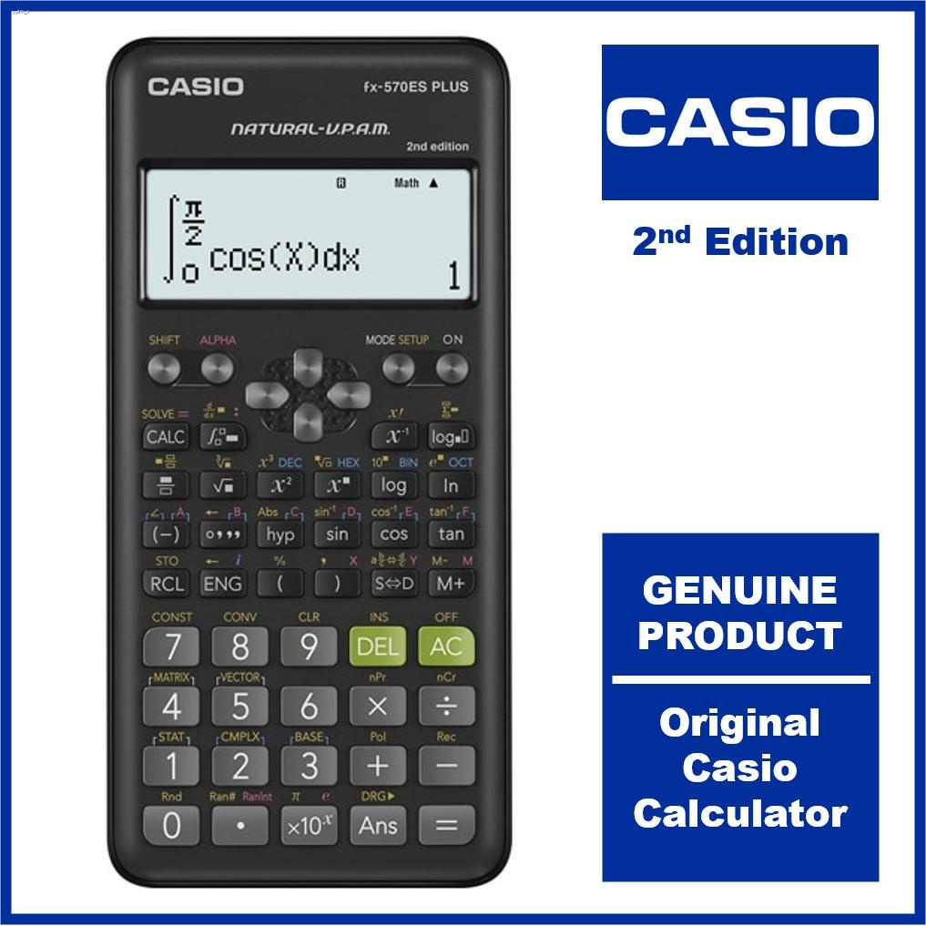 Stationery▧♤✿Casio FX-570ES Plus fx570es plus FX 570es plus Scientific  Calculator ORIGINAL With fre