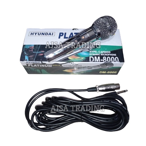 PLATINUM HYUNDAI MICROPHONE DM 8000 GOLD SERIES ORIGINAL MADE IN KOREA ...