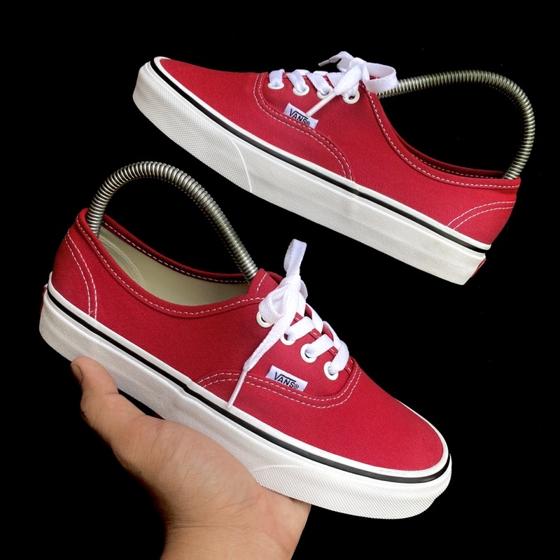 Vans shop authentic crimson